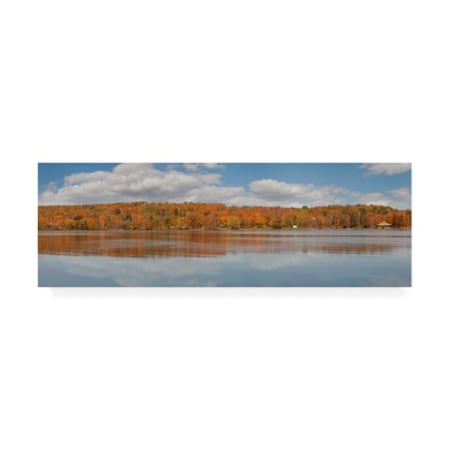 Monte Nagler 'Black River Panorama Wakefield Mi' Canvas Art,6x19